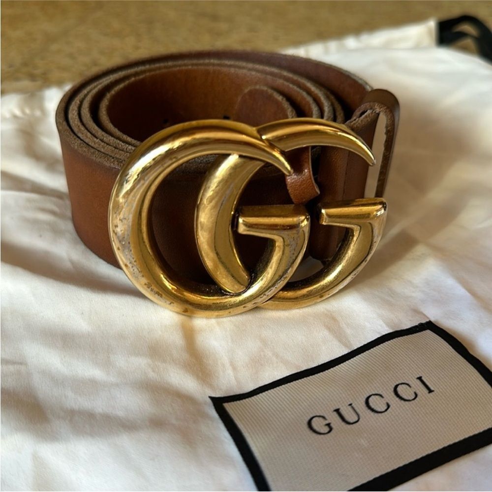 Women's Gucci belt brown ~ Large